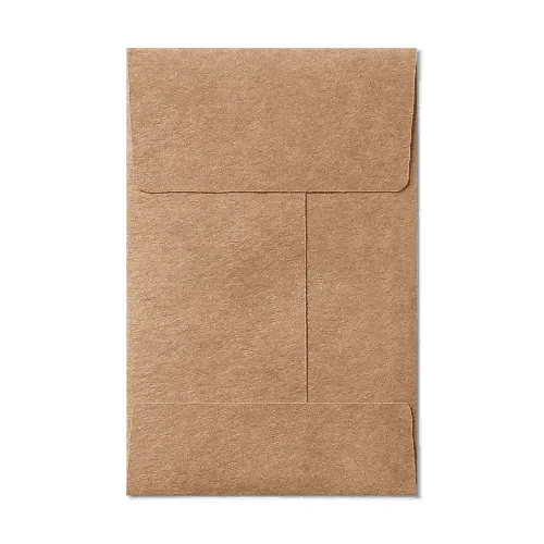 Open End #1 Coin Envelope (57x89mm) Kraft Mockup