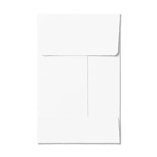 Open End #1 Coin Envelope (57x89mm) White Mockup