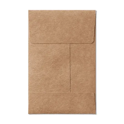 Open End #5 1/2 Coin Envelope (80x140mm) Kraft Mockup