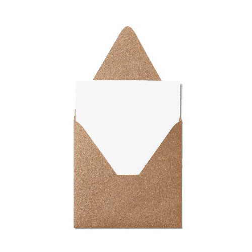 Counter Flap Square Envelope (127x127mm) Kraft