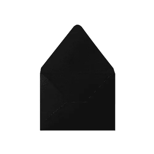 Counter Flap A2 Envelope (111x146mm) Black