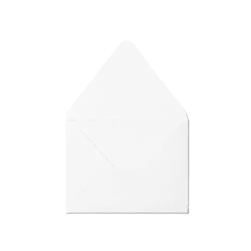A2 Open Envelope, Flip Flap (111x146mm) White