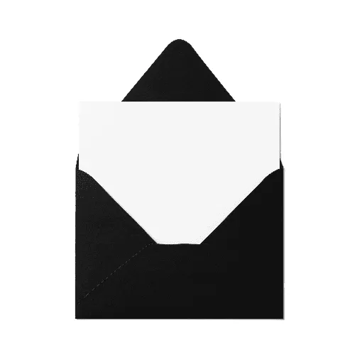 Counter Flap A7 Envelope (133x184mm) Black