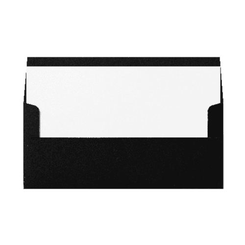 Square Flap #10 Envelope (105x241mm) Black