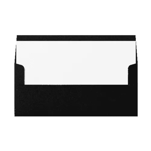 Square Flap #10 Envelope (105x241mm) Black