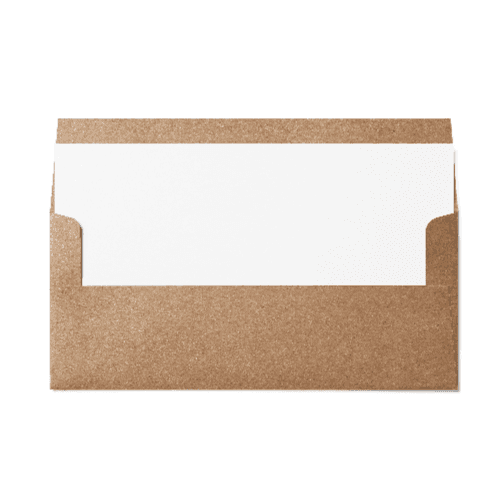 Square Flap #10 Envelope (105x241mm) Kraft