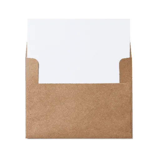 Square Flap A2 Envelope (111x146mm) Kraft