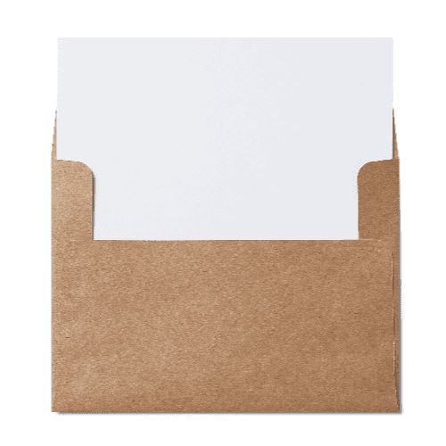 Square Flap A6 Envelope (121x165mm) Kraft