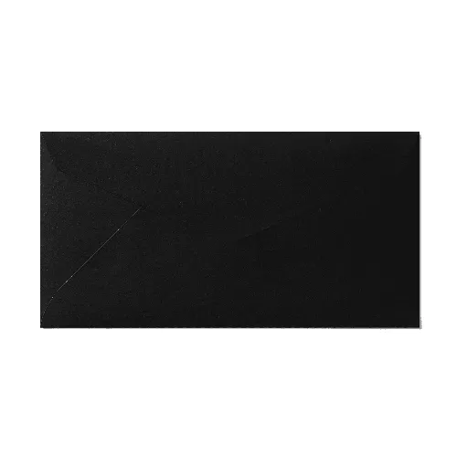 Close Pointed Flap Monarch Envelope (98x190mm) Black