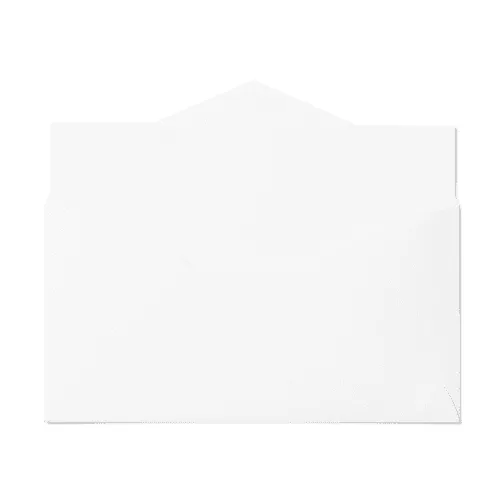 Open Pointed Flap Monarch Envelope (98x190mm) White