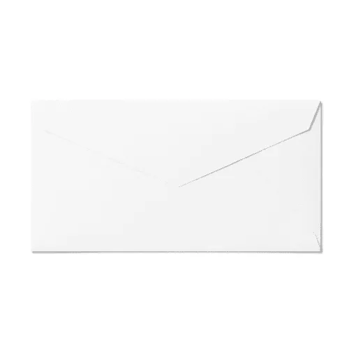 Close Pointed Flap Monarch Envelope (98x190mm) White