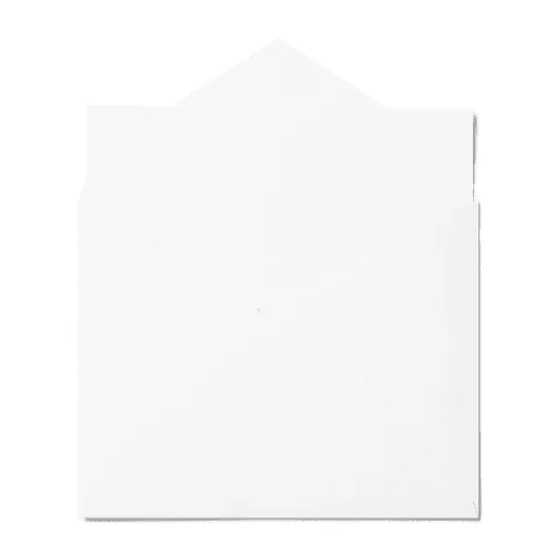 Open Pointed Flap 4 Bar Envelope A1 (92x117mm) White