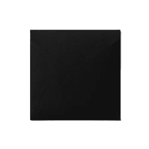 Close Pointed Flap Square Envelope (165x165mm) Black