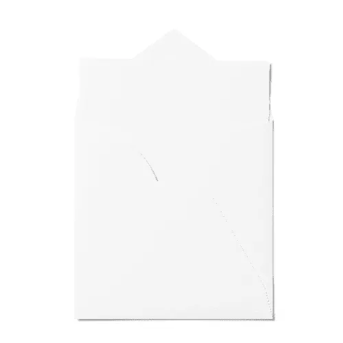 Open Pointed Flap Square Envelope (165x165mm) White