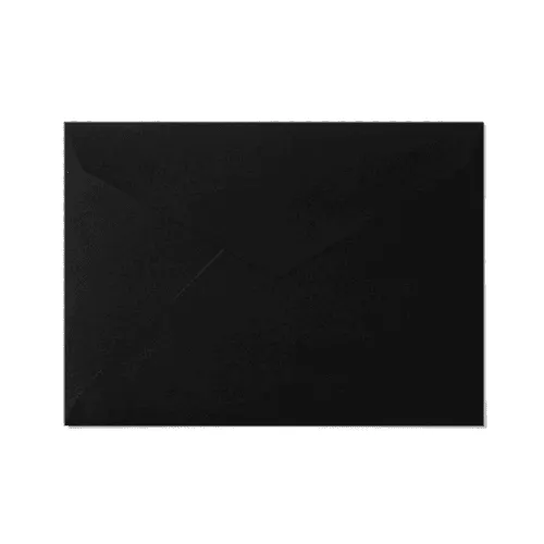 Close Pointed Flap A7 Envelope (133x184mm) Black