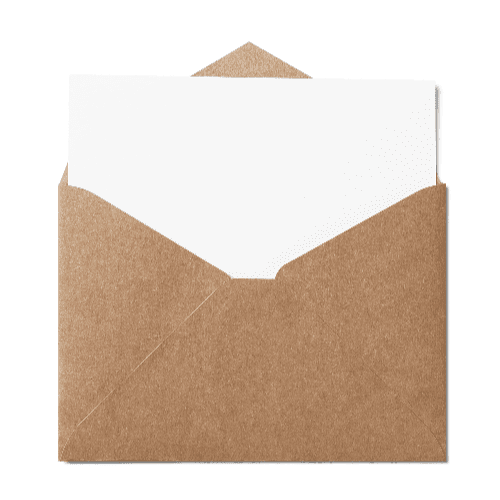 Open Pointed Flap A7 Envelope (133x184mm) Kraft