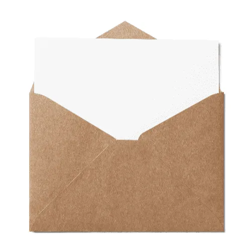 Open Pointed Flap A7 Envelope (133x184mm) Kraft