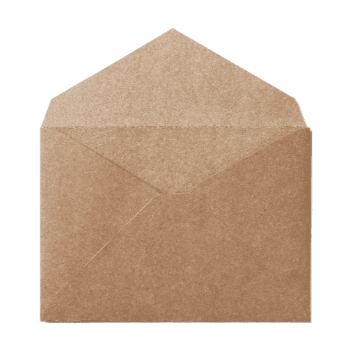 Empty Pointed Flap A7 Envelope (133x184mm) Kraft