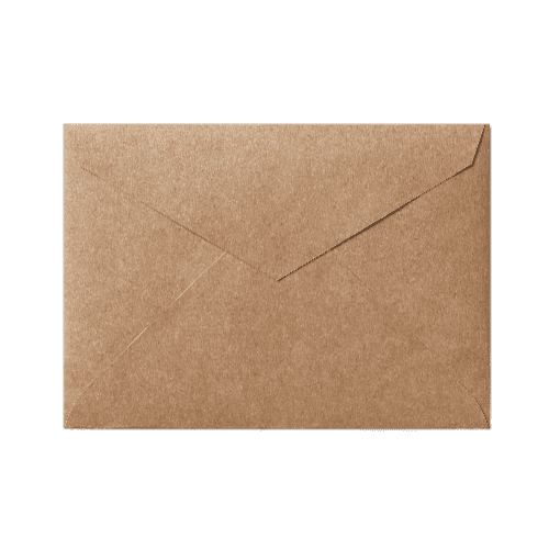 Pointed Flap A7 Envelope (133x184mm) Kraft