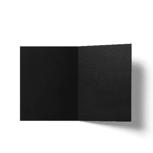 Folded Card A2 (108x140 mm) Black