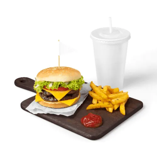 Burger Mockup Scene