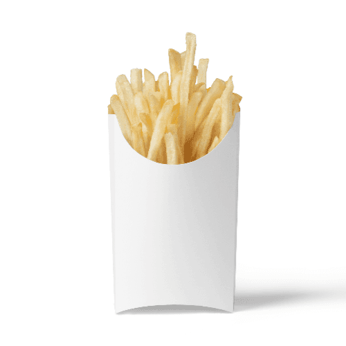 White French Fries Box Mockup