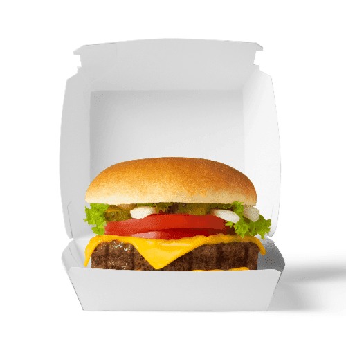 Burger and Box Mockup