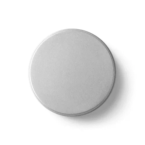 Metal Cream Jar Mockup Up Side View