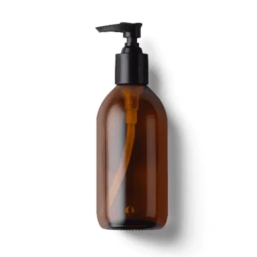 Amber Glass Pump Bottle