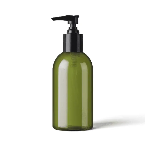 Green Pump Bottle Mockup