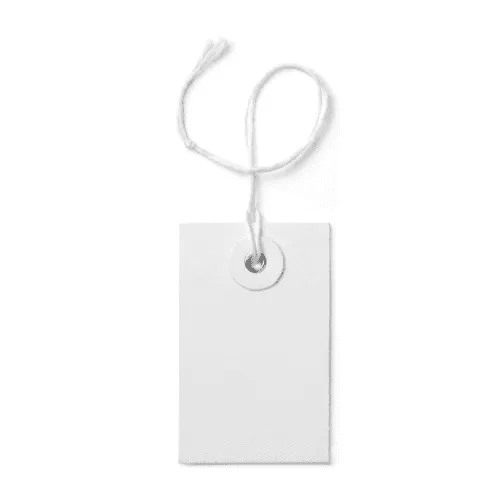 String Tie T-shirt Label Tag Mockup