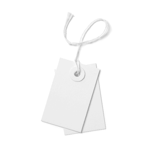 Two Rectangle T-shirt Label Tag Mockup