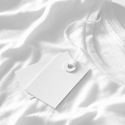 T-shirt and Tag Close Up