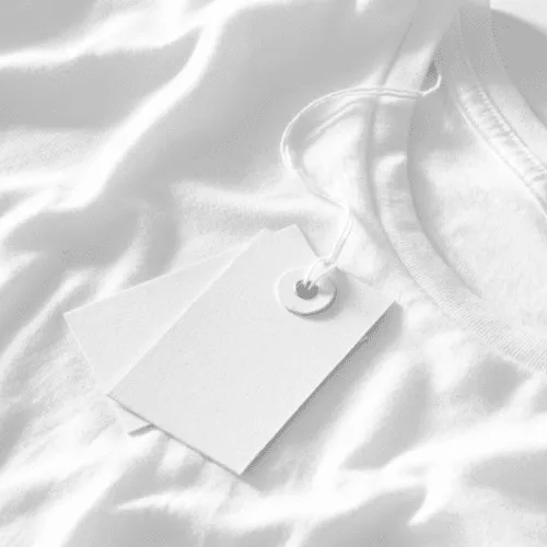 T-shirt and Tag Close Up
