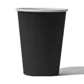 Black Paper Cup Mockup Without Lid