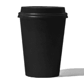 Black Paper Cup Mockup