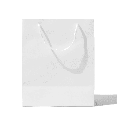 White Paper Shopping Bag Mockup