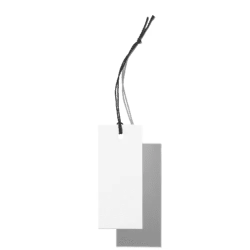 Rectangle White Label Tag Mockup