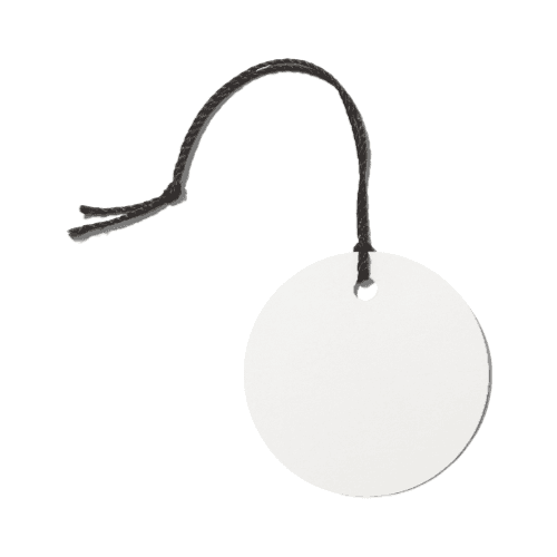 White Rounded Label Mockup