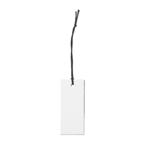 White Rectangle Label Tag Mockup