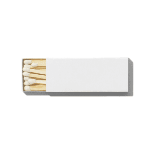 Horizontal White Tipped Match Mockup