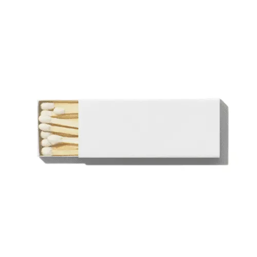 Horizontal White Tipped Match Mockup