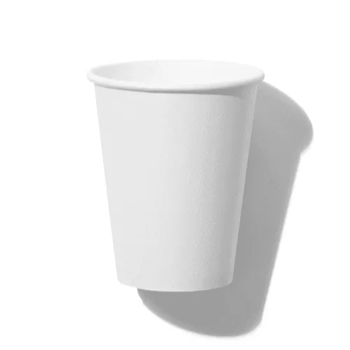 Paper Cup Mockup Without Lid Side View