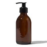 Front Amber Pump Bottle Mockup