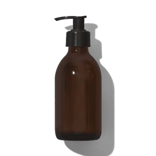Top Amber Pump Bottle Mockup