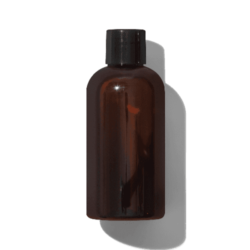 Short Amber Bottle Mockup
