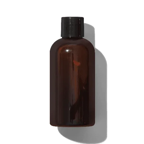Short Amber Bottle Mockup