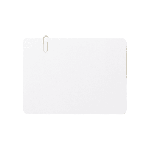 Card with Paperclip Mockup