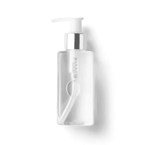 Round Transparent Pump Bottle Mockup
