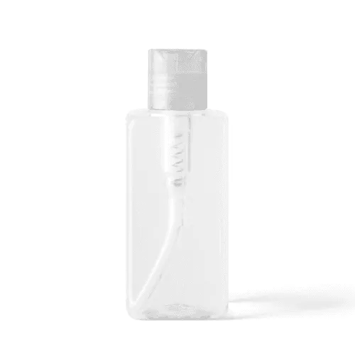 Plastic Bottle Mockup Transparent View